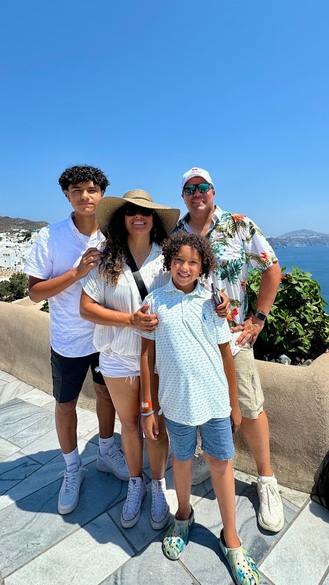 Adriana and David Brannan with their family