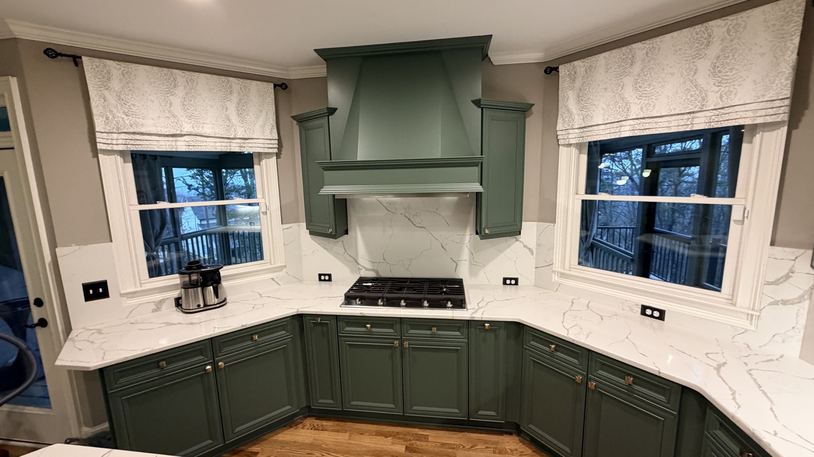 A recent Cabinet Painting Guys kitchen transformation near Woodstock, GA